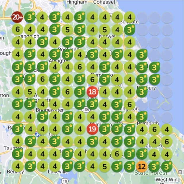 Marketing Agency local rank grid after