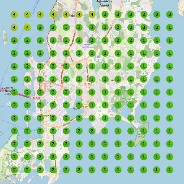 Roofing contractor local rank grid after view