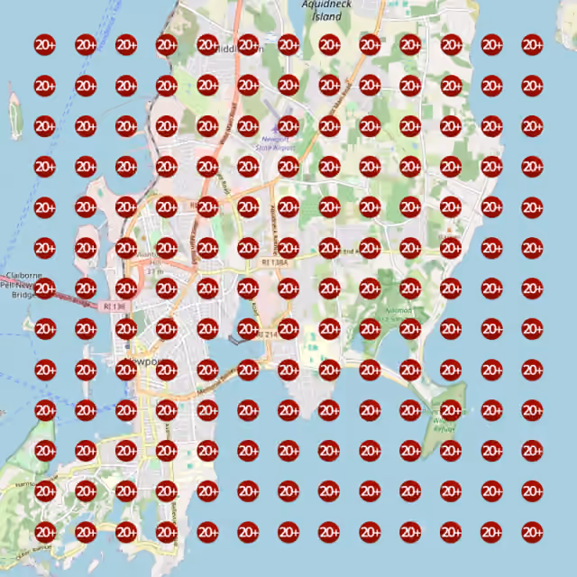 Roofing contractor local rank grid before view